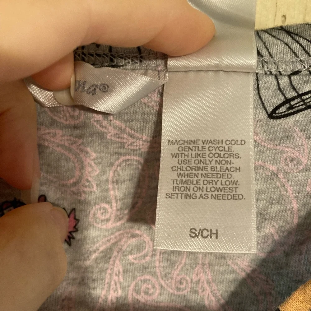 S/2 Gray Cat Print Nightgowns, SMALL, NEW - Picture 4 of 15